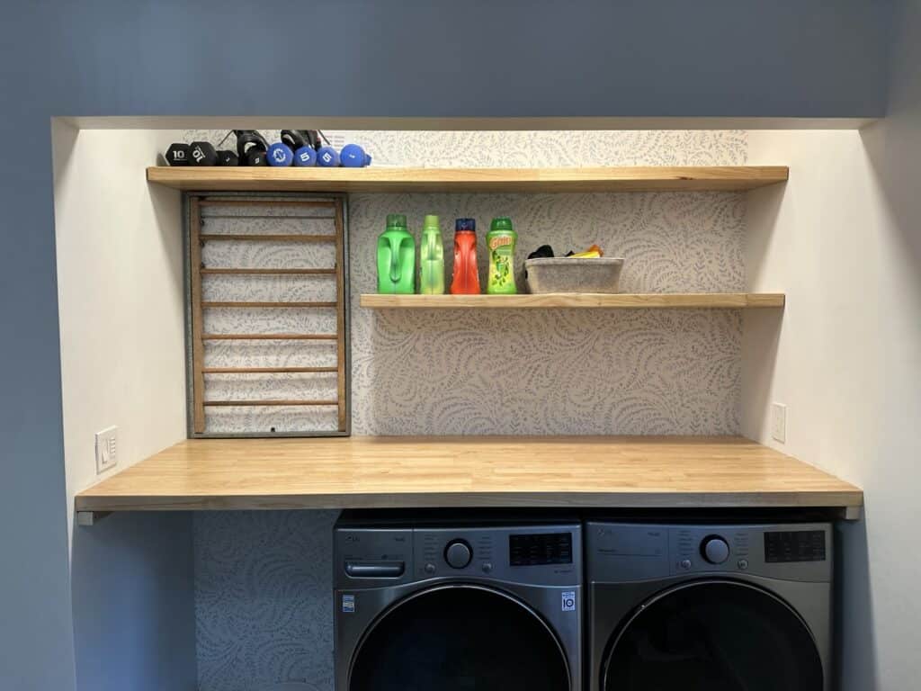 Custom laundry closet upgrade for Seattle homeowner